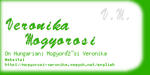 veronika mogyorosi business card